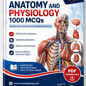 Nursing Hub Uganda Anatomy and Physiology 1000 MCQs digital book cover